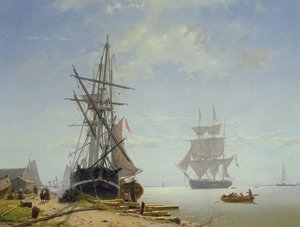 Laivat hollantilaisessa suistossa, 1800-luku
